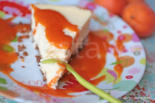 Cheesecake à l'abricot et aux speculoos