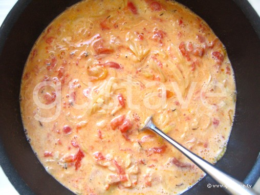 Préparation Quiche à la tomate, au lard et au gingembre - étape 11