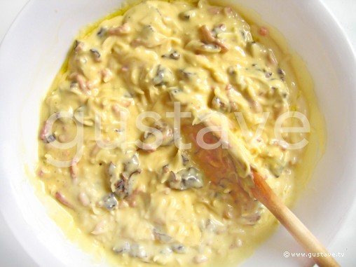 Préparation Cake aux pruneaux et aux lardons - étape 10