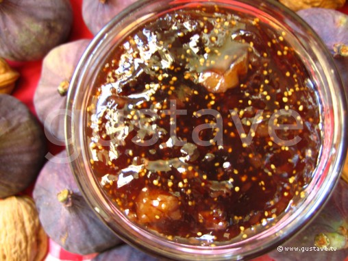 Confiture de figues violettes aux noix