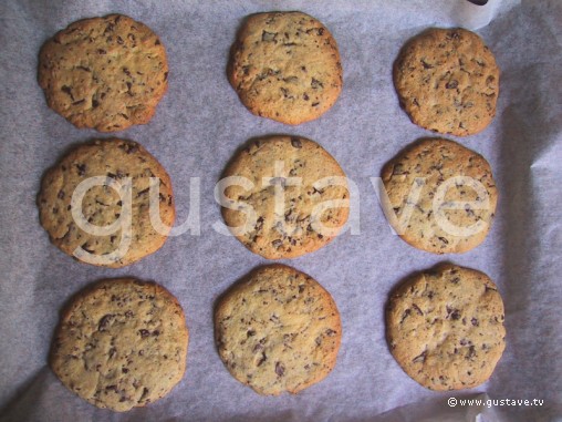 Préparation Cookies aux pépites de chocolat - étape 8