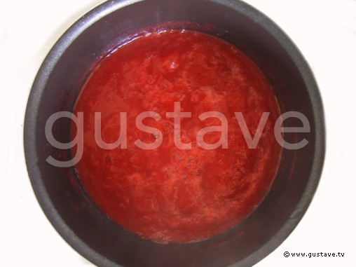 Préparation Coulis de fraises et rhubarbe - étape 6