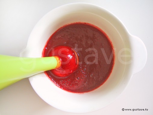 Préparation Coulis de framboise - étape 2