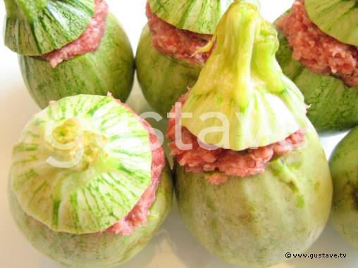 Préparation Courgettes farcies - étape 6