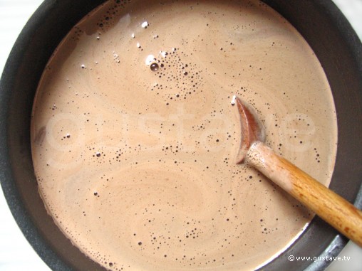 Préparation Crème viennoise au chocolat (chocolat liégeois) - étape 9