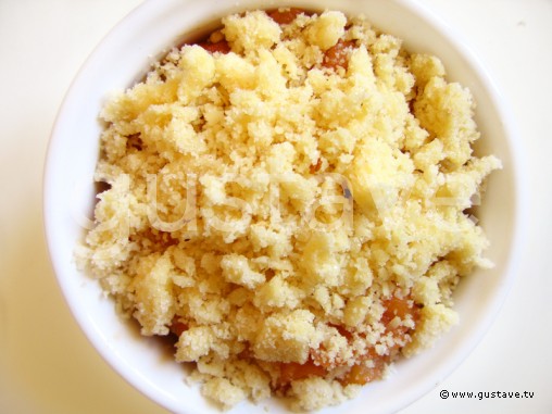 Préparation Crumble aux coings et aux amandes - étape 8