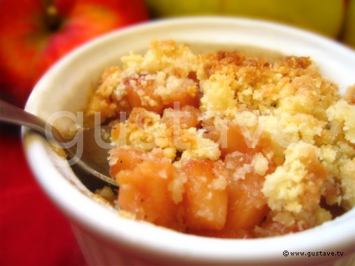 Crumble aux pommes et aux coings