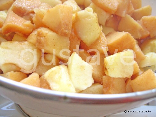 Préparation Crumble aux pommes et aux coings - étape 9