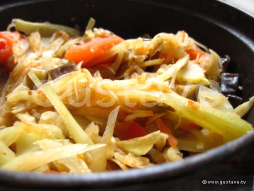 Fenouil à la tomate et à l'aubergine