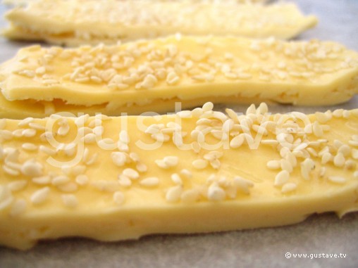 Préparation Feuilletés au fromage et au sésame - étape 7
