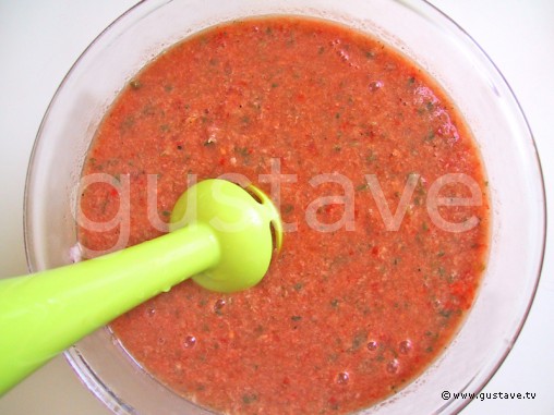 Préparation Gaspacho andalou - étape 6