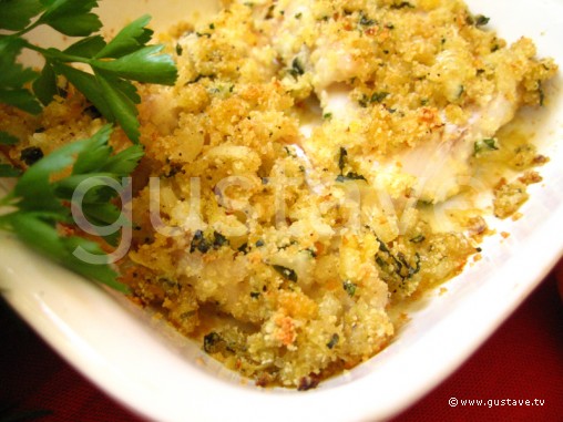 Gratin de poisson aux herbes et au citron