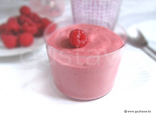 Mousse aux framboises