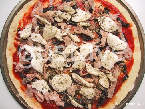 Préparation Pizza capriciosa - étape 8