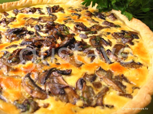 Quiche aux champignons persillés