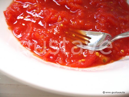 Préparation Quiche à la tomate, au lard et au gingembre - étape 1