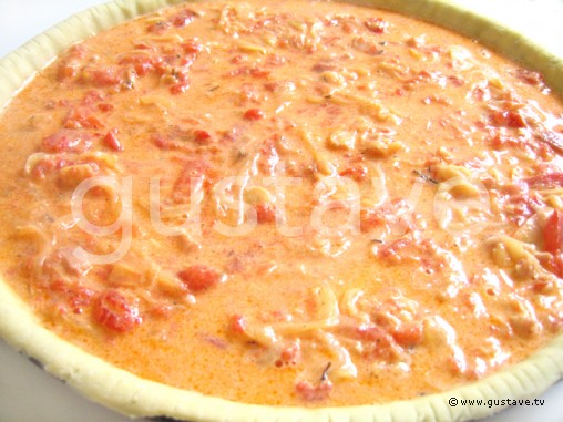 Préparation Quiche à la tomate, au lard et au gingembre - étape 12