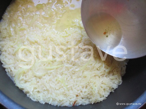 Préparation Risotto aux champignons et au pistou - étape 7