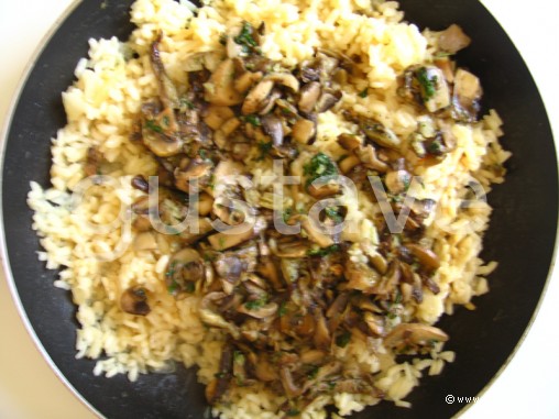 Préparation Risotto aux champignons et au pistou - étape 10