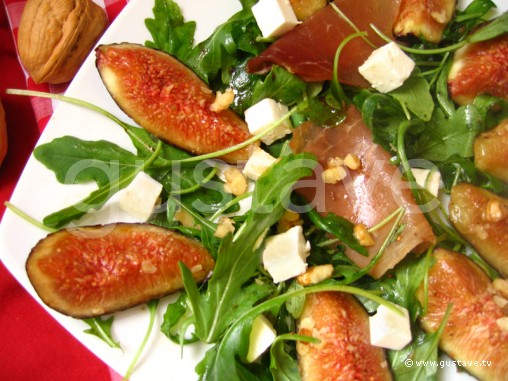 Salade délicieuse aux figues