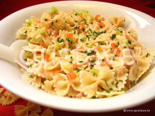 Salade De Pâtes Au Saumon Fumé Et Au Concombre Croquant La