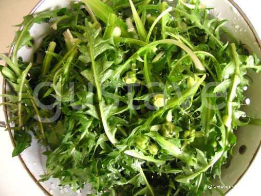 Préparation Salade de pissenlit au lard et aux oeufs - étape 1
