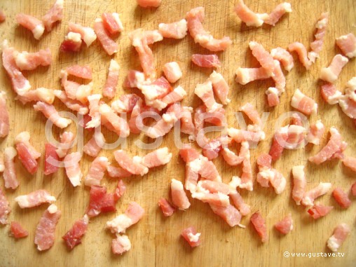 Préparation Salade de pissenlit au lard et aux oeufs - étape 3