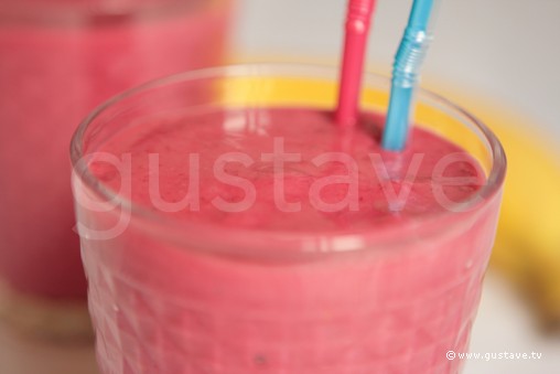 Smoothie framboise banane