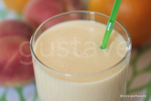 Smoothie pêche orange