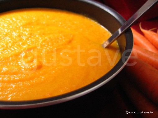 Soupe de carottes au gingembre