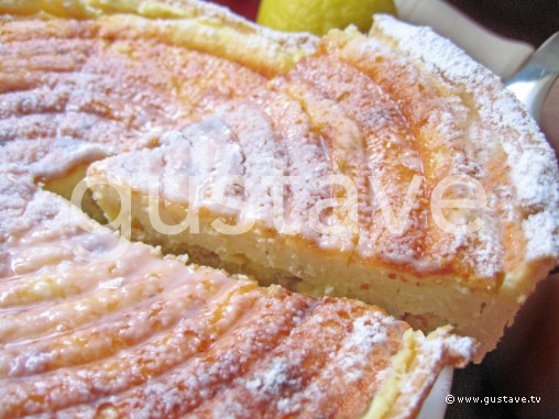 Tarte Alsacienne Au Fromage Blanc Aux Raisins Secs Et Au Citron