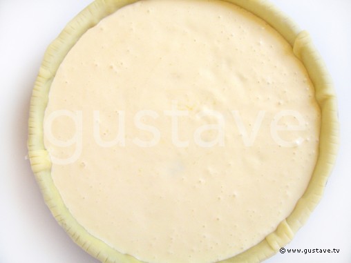 Préparation Tarte alsacienne au fromage blanc, aux raisins secs et au citron - étape 6