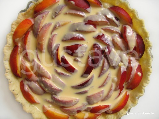 Préparation Tarte aux pêches à la crème citronnée - étape 12