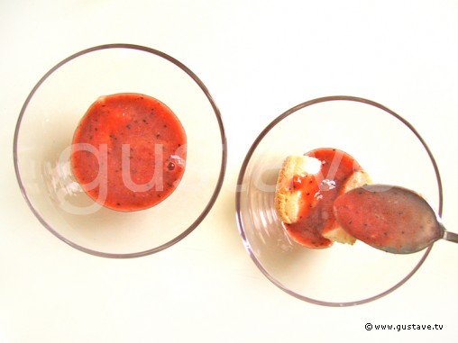 Préparation Tiramisu fraises kiwis amandes - étape 4