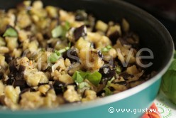 Aubergines sautées à l'huile d'olive