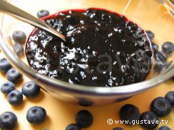 Confiture de myrtilles