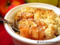 Crumble aux pommes et aux coings