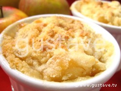 Crumble aux pommes et aux noix