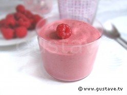 Mousse aux framboises