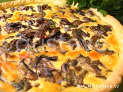 Quiche aux champignons persillés