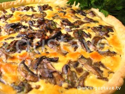 Quiche aux champignons persillés