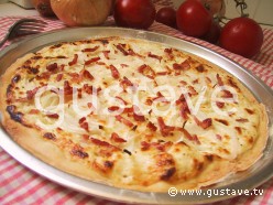 Tarte flambée (Flammenkueche)