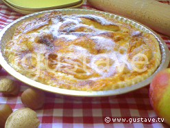 Tourte aux pommes et aux groseilles à maquereau