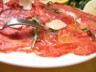 Carpaccio de boeuf à la roquette et au parmesan (jumelle)