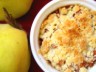 Crumble aux coings et aux amandes