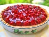 Tarte aux framboises à l'eau de vie