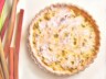 Tarte à la rhubarbe et à la crème vanillée